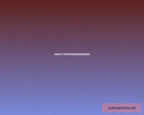 铭瑄主板BIOS设置与优化指南全面解析提升系统稳定性与性能